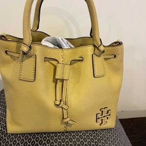 Tory Burch Mustard Yellow Satchel